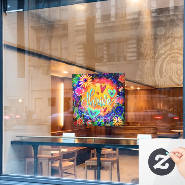 Thrive “Inspirivity” Pegatina para Ventana (Ventana de cafetería)