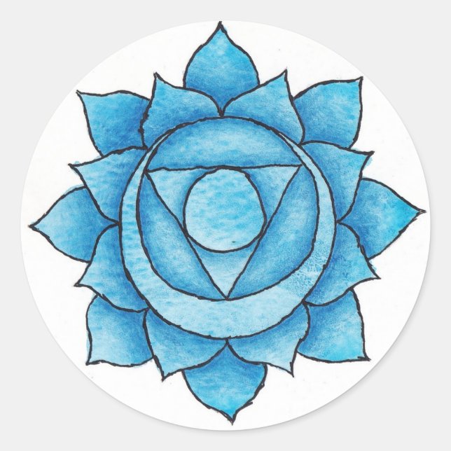 Throat Chakra Pegatina (Anverso)