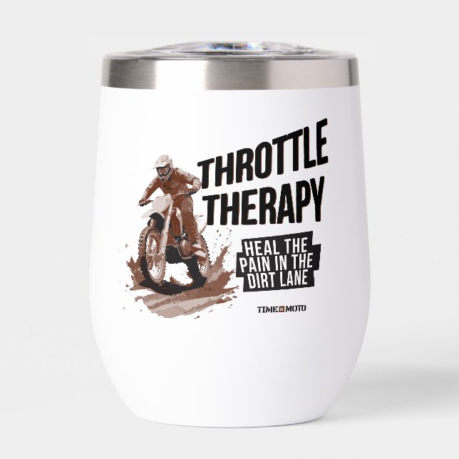 Throttle Therapy Dirt Bike Tumbler (Frente)