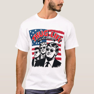 Thug Life Trump Vance Kennedy Elon Camisa Gráfico