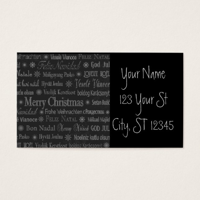 Thunder_Cove de Feliz Navidad en varios idiomas (Frente)