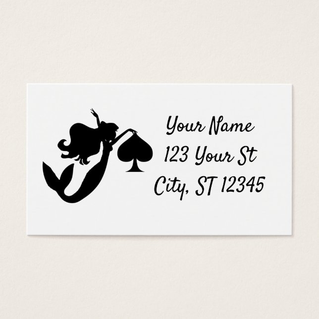 Thunder_Cove de silueta de sirena de espátula negr (Frente)