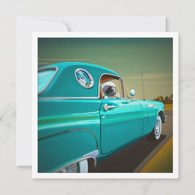 Thunderbird Classic Car - Mini Print (Anverso)