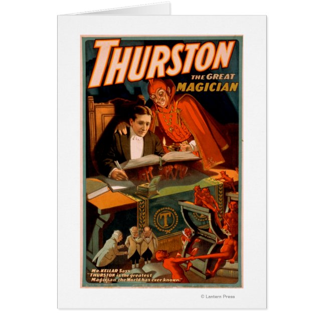 Thurston el gran mago con la magia del diablo (Frente)