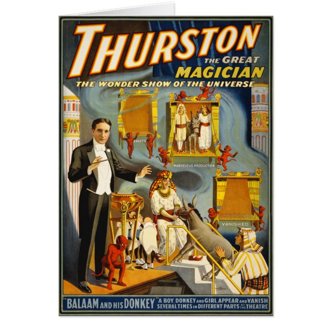 Thurston el gran mago póster de la cosecha de 1914 (Frente)