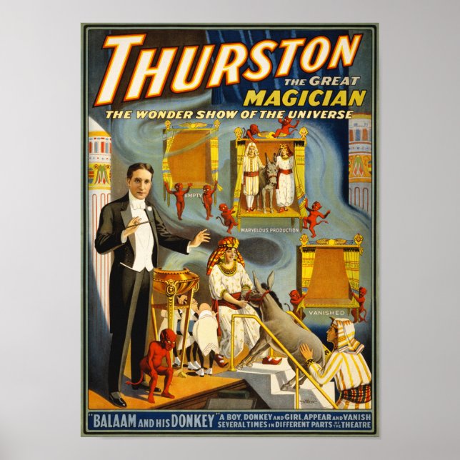 Thurston el gran mago póster de la cosecha de 1914 (Frente)