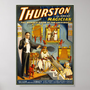 Thurston el gran mago póster de la cosecha de 1914