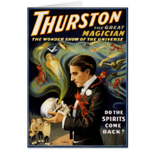 Thurston el gran mago póster de la época 1915