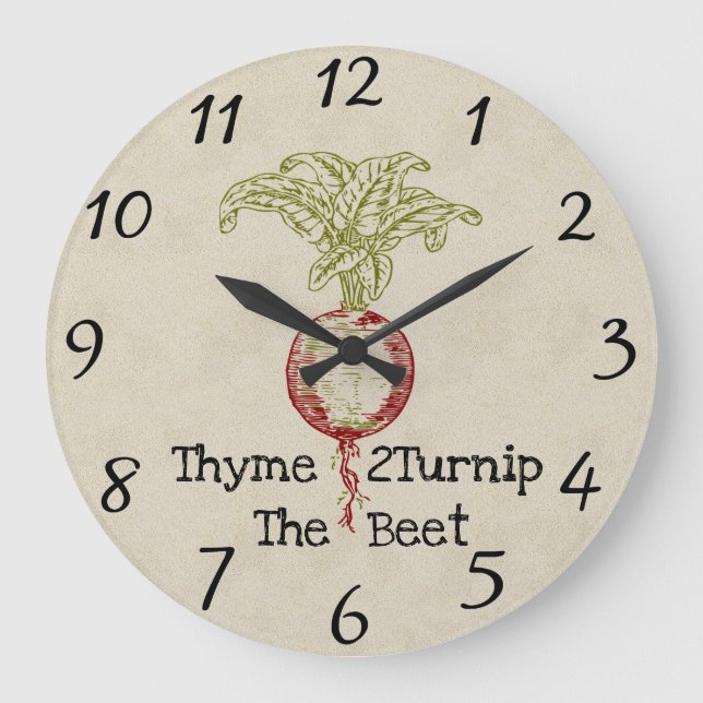 Thyme 2Gire El Reloj De La Pared De La Abeja (Anverso)