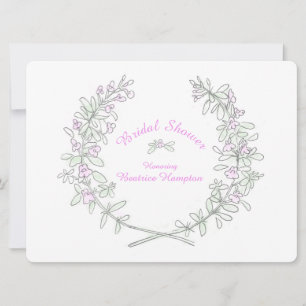 Thyme wreath arte novia ducha invitación