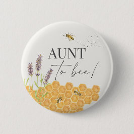 Tía de abeja, botón de abeja para la ducha de bebé