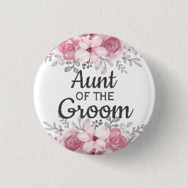 Tía de flores rosadas del botón del novio