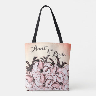 Tía de la bolsa de té rosado de la novia