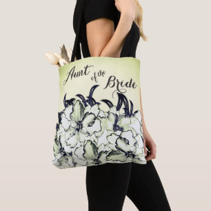 Tía de la bolsa verde de la luz de la novia