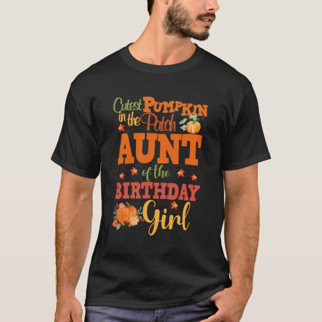 Tía De La Camisa De Chica De Cumpleaños Cae De La  (Anverso)
