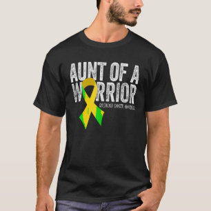 Tía de una tía camiseta con cáncer infantil guerre