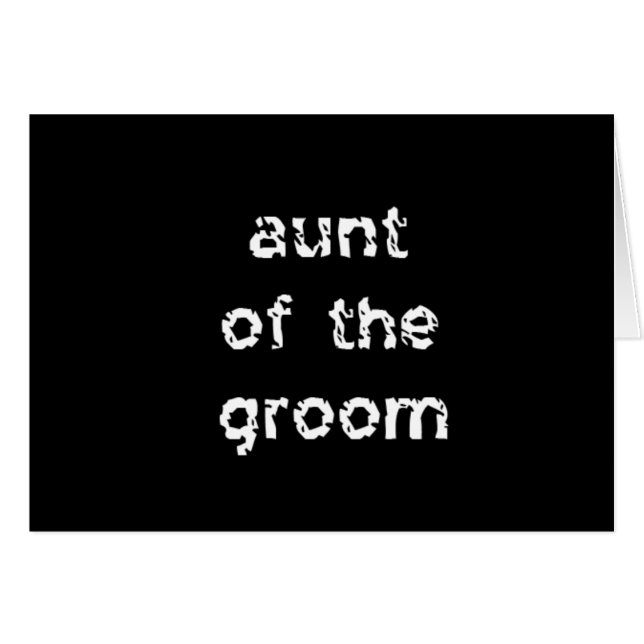 Tía del Groom (Anverso (Horizontal))