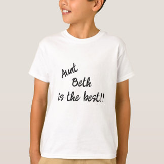 Tía... es la mejor!! Camiseta de niño personalizab