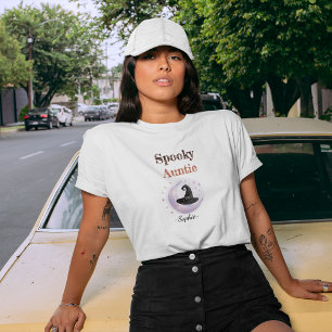 Tía fantasmal personalizada - Camisa de Halloween