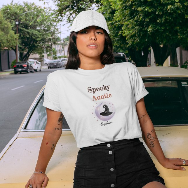 Tía fantasmal personalizada - Camisa de Halloween (Subido por el creador)