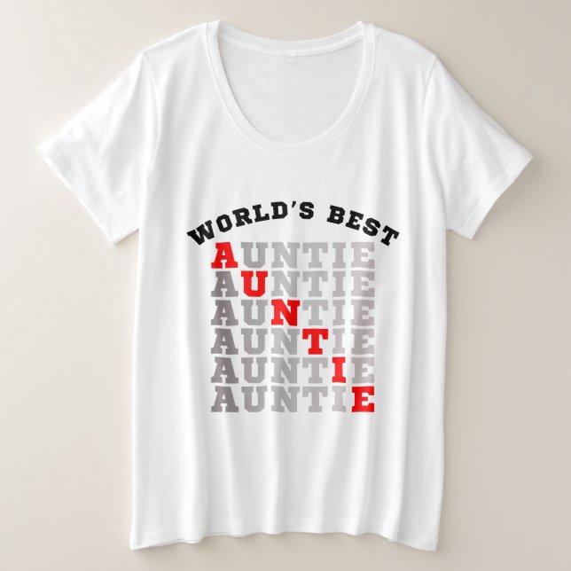 Tía Mejor del Mundo (Anverso del diseño)