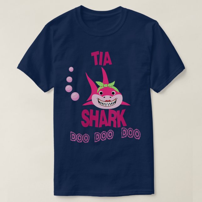 Tia Shark Gift Aunt Playera para Tia en Espa (Diseño del anverso)