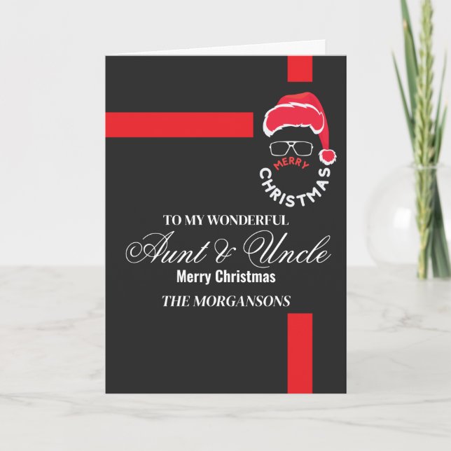 Tía / Tío Feliz Navidad (Anverso)