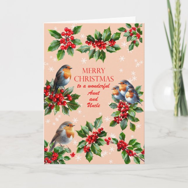 Tía y Tío Robins y Navidad de Holly (Anverso)