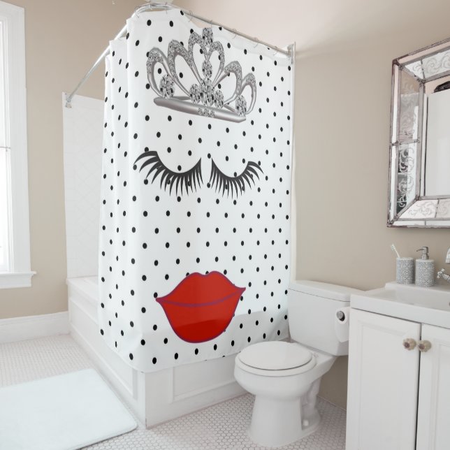 Tiara Fiesta Usa Mi Tiara En La Cortina De La Duch (In situ)