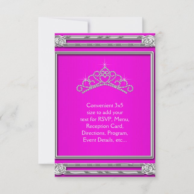 Tiara Rosa Fuerte RSVP Para Todo Propósito (Anverso)