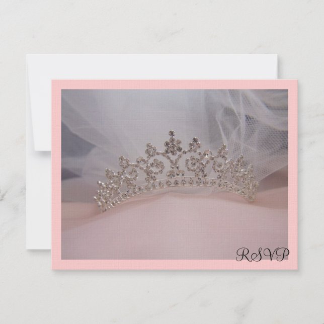 tiara, tarjeta RSVP (Anverso)