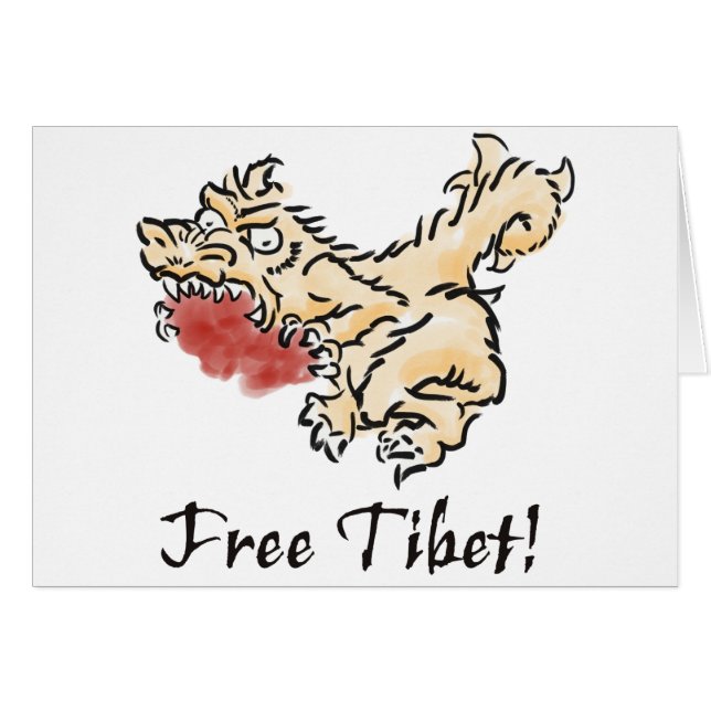 ¡Tíbet libre! (Anverso (Horizontal))