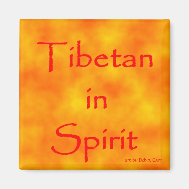 Tibetano en imanes de espíritu (Frente)