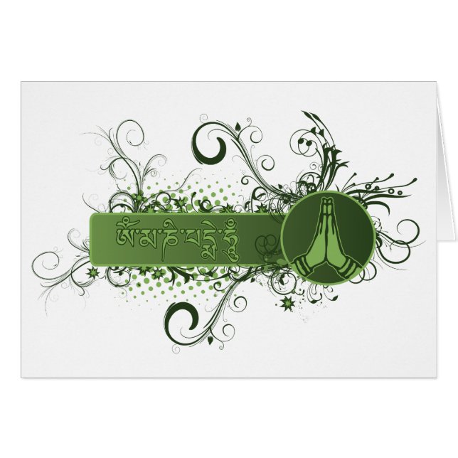 Tibetano verde de Namaste (Anverso (Horizontal))