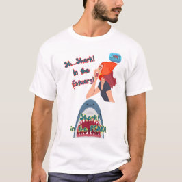 Tiburón 50 JAWS En La Camiseta De La Estaca