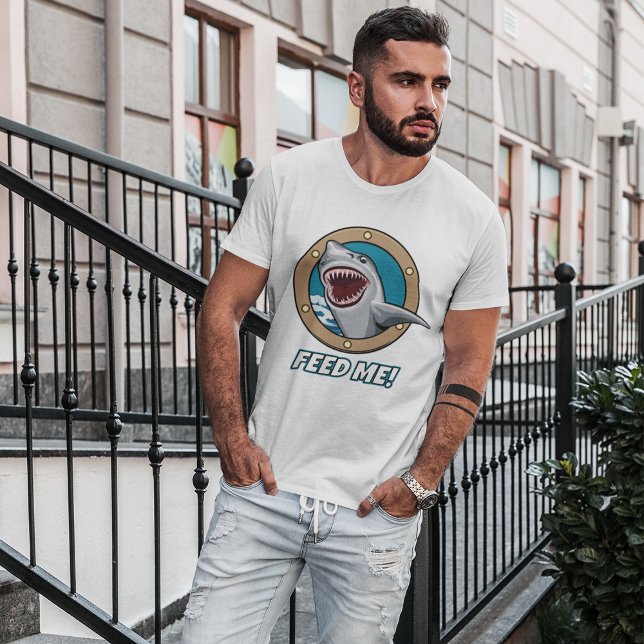 Tiburón alimentarme camiseta (Subido por el creador)