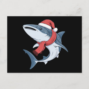 Tiburón Ballena Navidad Santa Sombrero Bufanda Océ