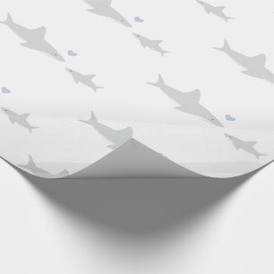 Tiburones bandidos   Papel de ajuste de Baby Showe