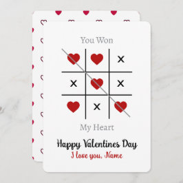 Tic-Tac-Toe: Ganaste mi tarjeta de San Valentín de