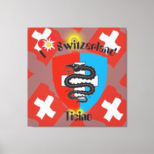 Ticino Suiza Suisse Svizzera Svizra lienzo (Anverso)
