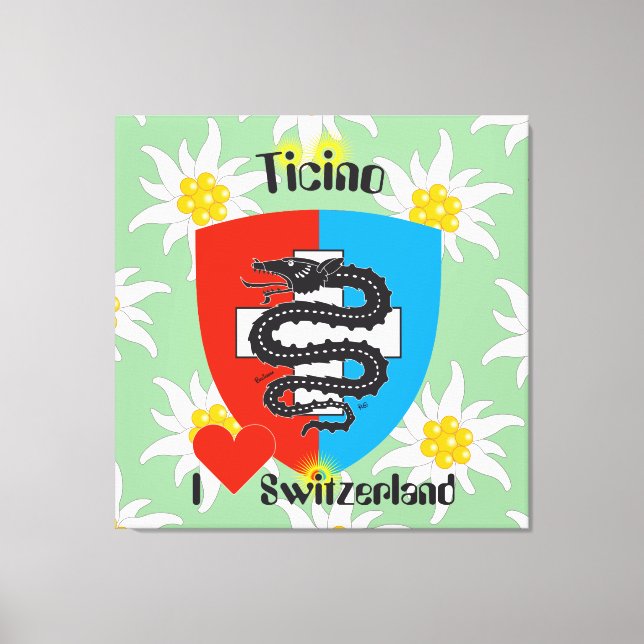 Ticino Suiza Suisse Svizzera Svizra lienzo (Anverso)