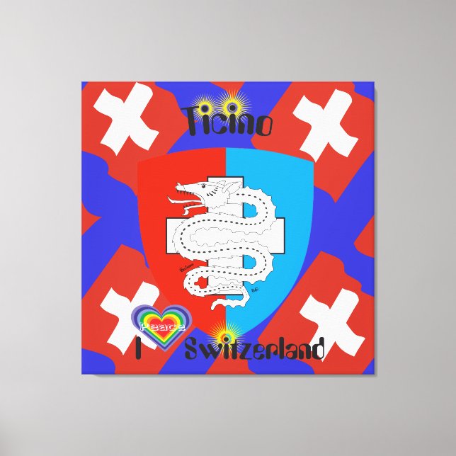 Ticino Suiza Suisse Svizzera Svizra lienzo (Anverso)