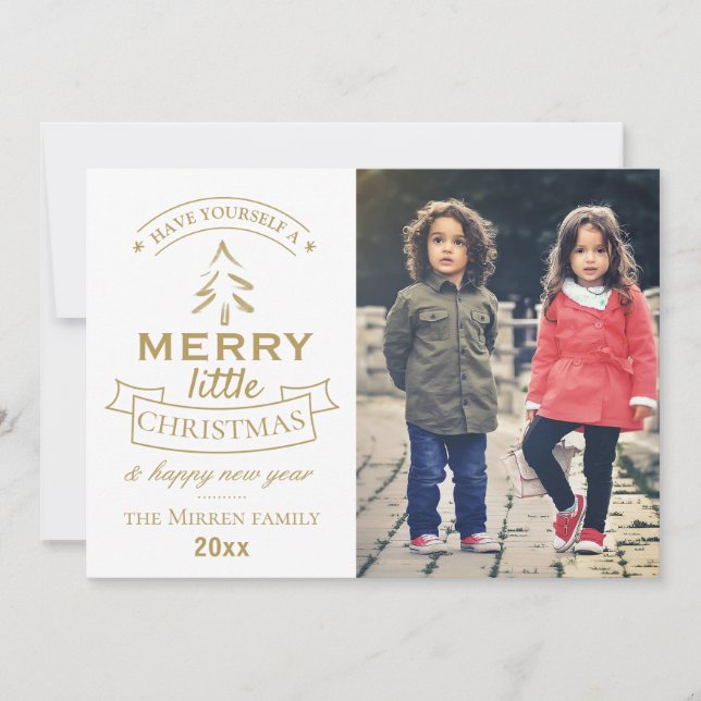 Tidajes modernos // Tarjeta de vacaciones fotográf (Anverso)