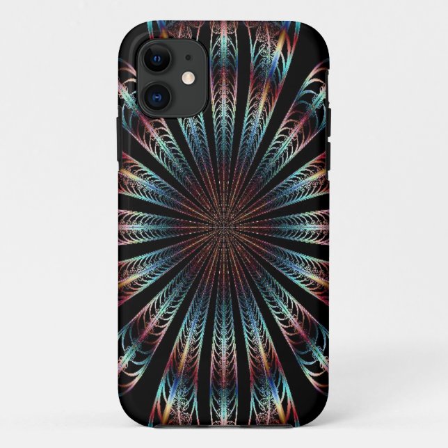 Tie Die Fractal Apenas Hay Funda De iPhone 5/5S (Reverso)