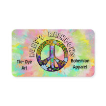 Tie-Dye Art y tarjeta de visita especial bohemia