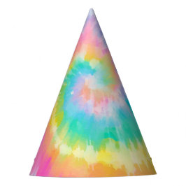Tie Dye Rainbow Birday Party Gorras Kids