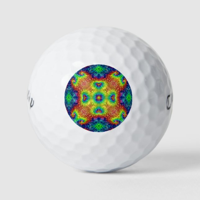 Tie Dye Sky Wilson Bolas de golf de 500 distancias (Anverso)