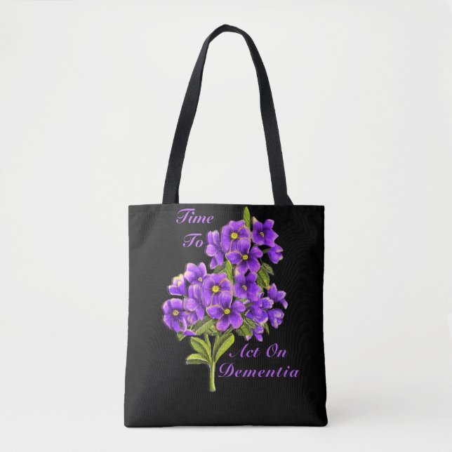 Tiempo De Actuar En La Bolsa De Dementia Tote (Anverso)