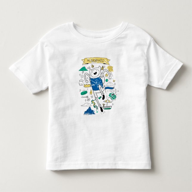 Tiempo de aventura | Camiseta Finn Sketch "Algebra (Anverso)