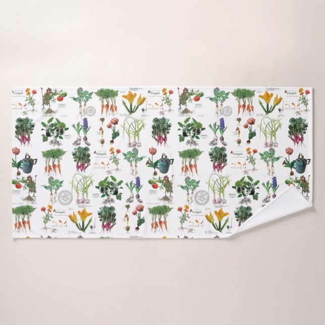 Tiempo de baño después de la jardinería. (Toalla de baño)